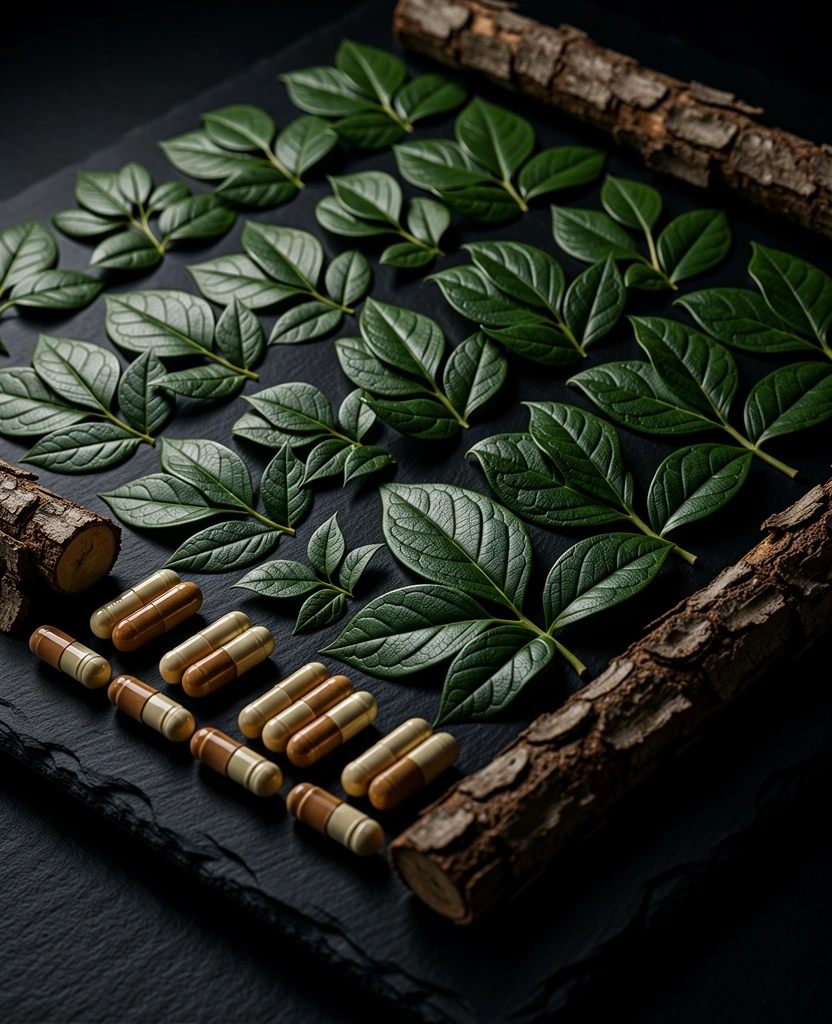 Botanical textures reflecting foundational health
